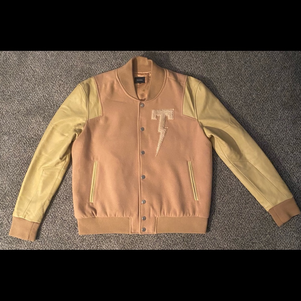Tackma varsity jackets Tan Medium New without Tags